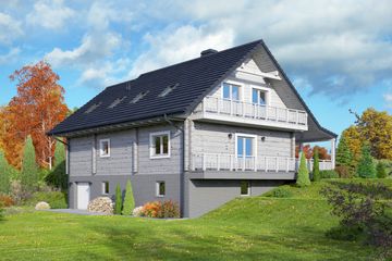  Projekt domu Osiek 39 dw (KRP2155) - projekt domu parterowego z poddaszem - Zdjęcie 2