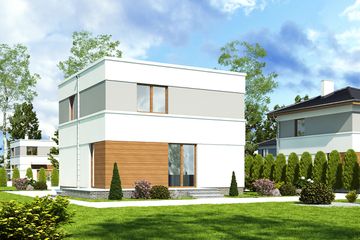  Projekt domu Egon II bez garażu [B] (WRF1877) - projekt domu z pełnym piętrem - Zdjęcie 2