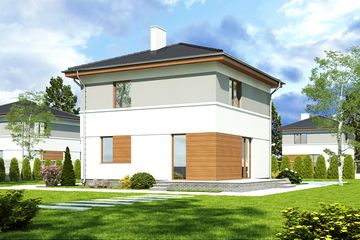  Projekt domu Egon III bez garażu [B] (WRF1878) - projekt domu z pełnym piętrem - Zdjęcie 2