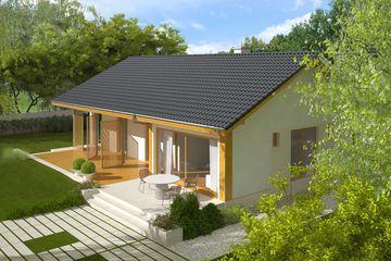  Projekt domu Eryk (30 stopni) (WRC2713) - projekt domu parterowego - Zdjęcie 2