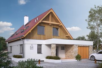  Projekt domu Antara 2 (BSA2139) - projekt domu parterowego z poddaszem - Zdjęcie 2