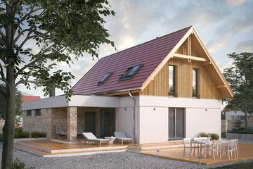  Projekt domu Antara 2 (BSA2139) - projekt domu parterowego z poddaszem - Zdjęcie 1