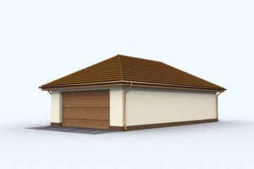  Projekt budynku gospodarczego G127 budynek gospodarczy (SLN1901) - projekt budynku parterowego - Zdjęcie 3