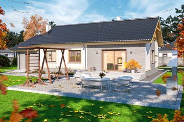  Projekt domu Talent paliwo stałe (WOE1069) - projekt domu parterowego - Zdjęcie 3