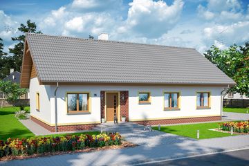  Projekt domu Tamina 3 (WOE1118) - projekt domu parterowego - Zdjęcie 2
