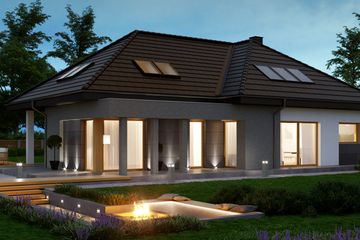  Projekt domu HomeKoncept 57 (KRX1075) - projekt domu parterowego z poddaszem - Zdjęcie 4