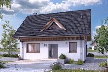  Projekt domu Bez dr-T (BSA2143) - projekt domu parterowego z poddaszem - Zdjęcie 3