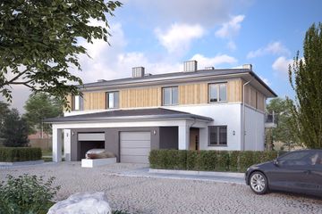  Projekt domu Karminowy (BSA2146) - projekt domu z pełnym piętrem - Zdjęcie 1