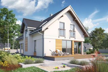  Projekt domu Elf (1619) (KRD1273) - projekt domu parterowego z poddaszem - Zdjęcie 3