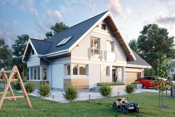  Projekt domu Zorza G2 (1621) (KRD2766) - projekt domu parterowego z poddaszem - Zdjęcie 1