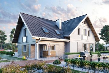  Projekt domu Zorza G2 (1621) (KRD2766) - projekt domu parterowego z poddaszem - Zdjęcie 4