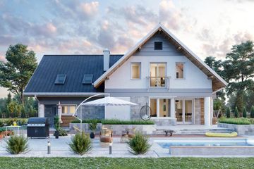  Projekt domu Zorza G2 (1621) (KRD2766) - projekt domu parterowego z poddaszem - Zdjęcie 5