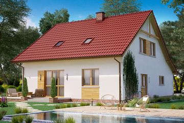  Projekt domu BW-32 wariant 3 (JGC1191) - projekt domu parterowego z poddaszem - Zdjęcie 2