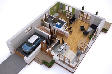  Projekt domu BW-32 wariant 3 (JGC1191) - projekt domu parterowego z poddaszem - Zdjęcie 3