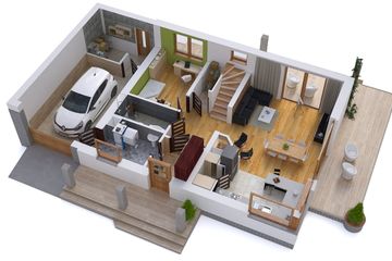  Projekt domu BW-36 wariant 9 (JGC1188) - projekt domu parterowego z poddaszem - Zdjęcie 4