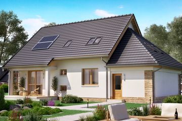  Projekt domu BW-36 wariant 8 (JGC1189) - projekt domu parterowego z poddaszem - Zdjęcie 3