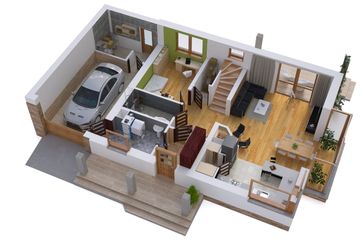  Projekt domu BW-36 wariant 8 (JGC1189) - projekt domu parterowego z poddaszem - Zdjęcie 4