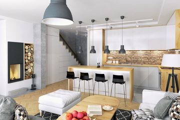  Projekt domu Azalia z garażem 1-st. bliźniak [A-BL2] (WRF1759) - projekt domu parterowego z poddaszem - Zdjęcie 5