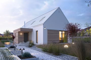  Projekt domu Z pomysłem 1 (WAW1101) - projekt domu parterowego z poddaszem - Zdjęcie 1