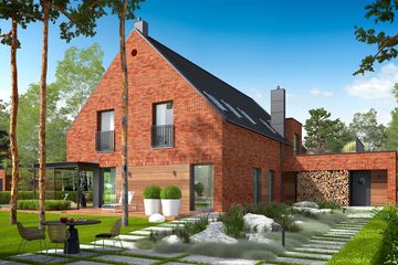  Projekt domu Teodor G2 (wersja A) energo (WRC2717) - projekt domu parterowego z poddaszem - Zdjęcie 2