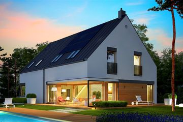  Projekt domu Teodor G2 (wersja C) energo (WRC2718) - projekt domu parterowego z poddaszem - Zdjęcie 1