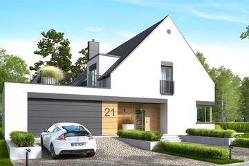  Projekt domu Teodor G2 (wersja C) energo (WRC2718) - projekt domu parterowego z poddaszem - Zdjęcie 5