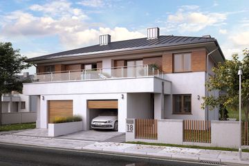  Projekt domu Turkusowy (BSA2149) - projekt domu z pełnym piętrem - Zdjęcie 1