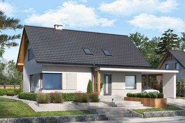  Projekt domu Trypolis 6 (SLN2546) - projekt domu parterowego z poddaszem - Zdjęcie 1
