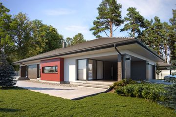  Projekt domu Egon (BSE1128) - projekt domu parterowego - Zdjęcie 3