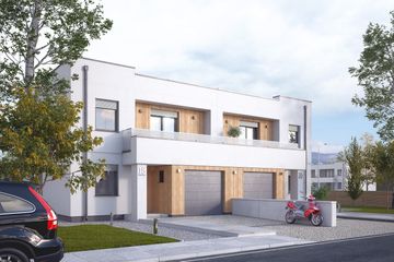  Projekt domu Pistacjowy (BSA2150) - projekt domu z pełnym piętrem - Zdjęcie 1