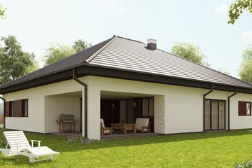  Projekt domu uA18v1 (WCB1030) - projekt domu parterowego - Zdjęcie 2