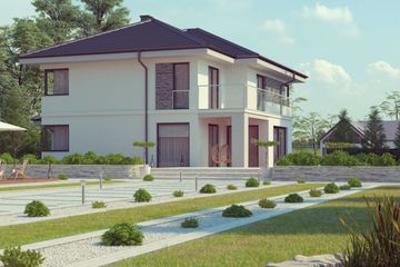  Projekt domu uA23 (WCB1036) - projekt domu z pełnym piętrem - Zdjęcie 3