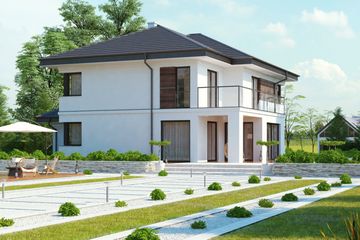  Projekt domu uA23v1 (WCB1037) - projekt domu z pełnym piętrem - Zdjęcie 2