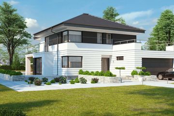  Projekt domu uA23v2 (WCB1038) - projekt domu z pełnym piętrem - Zdjęcie 1