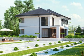  Projekt domu uA23v2 (WCB1038) - projekt domu z pełnym piętrem - Zdjęcie 3