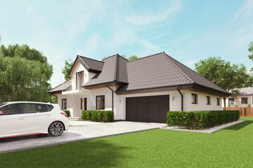  Projekt domu uA29 (WCB1044) - projekt domu parterowego z poddaszem - Zdjęcie 3