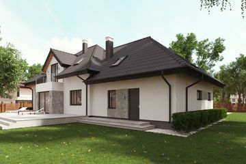  Projekt domu uA29v1 (WCB1045) - projekt domu parterowego z poddaszem - Zdjęcie 3