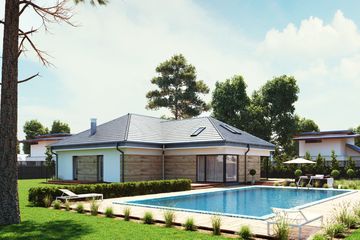  Projekt domu uA35 (WCB1051) - projekt domu parterowego - Zdjęcie 1