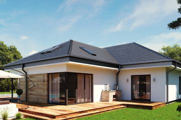  Projekt domu uA35 (WCB1051) - projekt domu parterowego - Zdjęcie 2