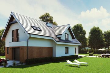  Projekt domu uA37 (WCB1053) - projekt domu parterowego z poddaszem - Zdjęcie 3