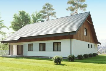  Projekt domu uA38 (WCB1054) - projekt domu parterowego - Zdjęcie 3