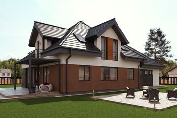  Projekt domu uA44 (WCB1059) - projekt domu parterowego z poddaszem - Zdjęcie 3