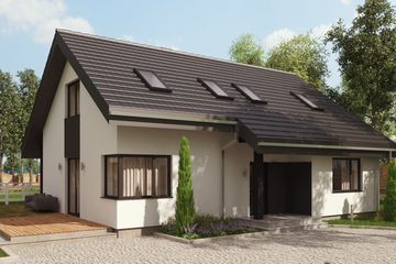  Projekt domu uA47 (WCB1063) - projekt domu parterowego z poddaszem - Zdjęcie 3