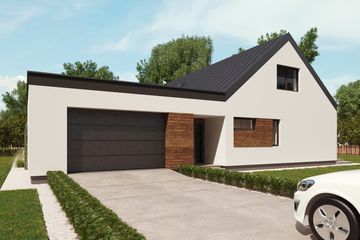  Projekt domu uA52 (WCB1067) - projekt domu parterowego z poddaszem - Zdjęcie 1