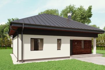  Projekt domu uA53v1 (WCB1069) - projekt domu parterowego - Zdjęcie 1