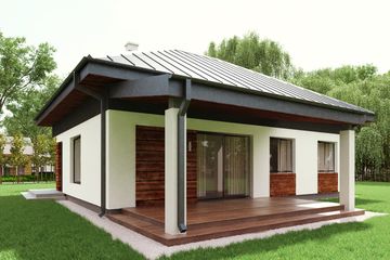  Projekt domu uA53v1 (WCB1069) - projekt domu parterowego - Zdjęcie 2