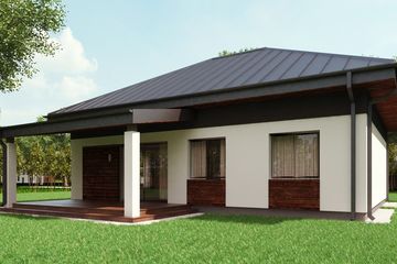  Projekt domu uA53v1 (WCB1069) - projekt domu parterowego - Zdjęcie 3