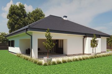  Projekt domu uA18v2 (WCB1031) - projekt domu parterowego - Zdjęcie 2