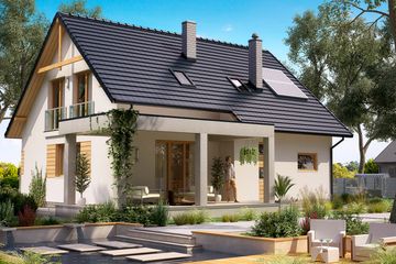  Projekt domu BW-55 (JGC1193) - projekt domu parterowego z poddaszem - Zdjęcie 1