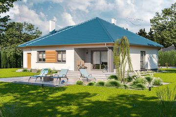  Projekt domu Tryton 2 (WOE1094) - projekt domu parterowego - Zdjęcie 3